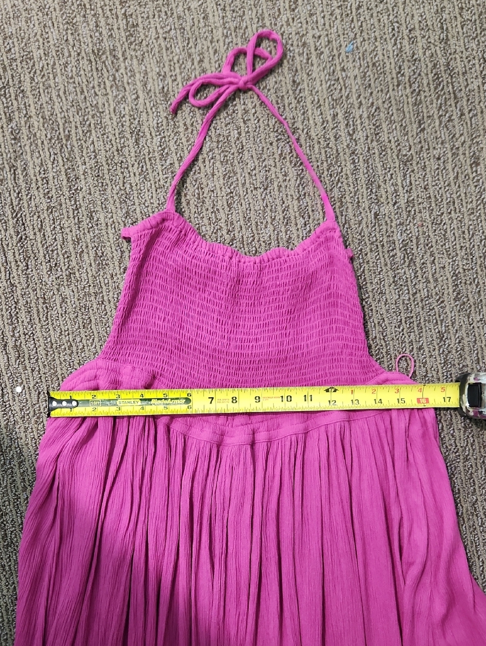 Free People Magenta/Purple Tiered Maxi Dress - Picture 11 of 16